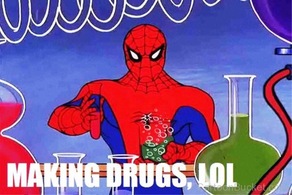 Spiderman Making Drugs-ty618