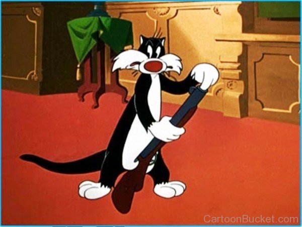 Sylvester Putting His Fingre In Gun's Hole-fd431