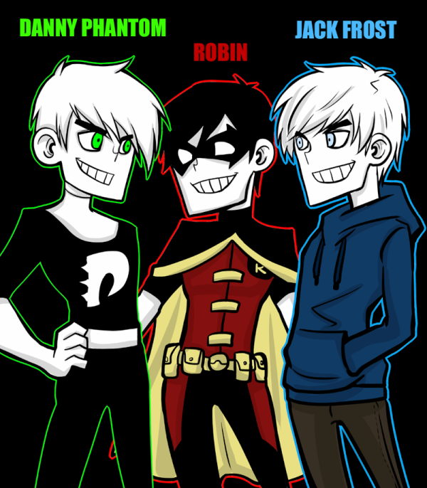 Danny Phantom,Robin,Jack Frost-gq144
