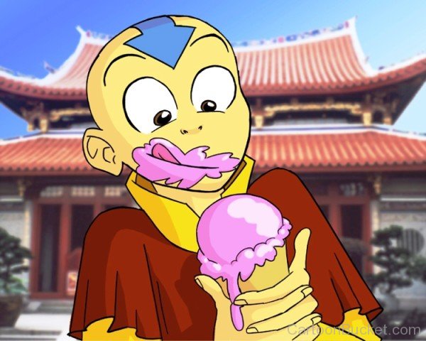 Aang Eating Ice Cream-ynb621