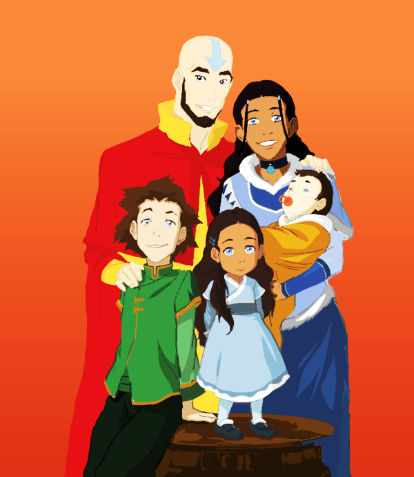 Avatar Aang With His Family-ynb658