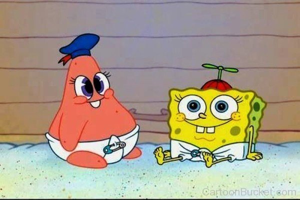 Baby Patrick Star And Spongebob-eq202