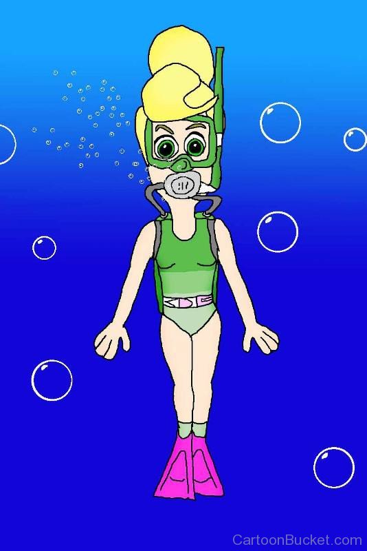Cindy Vortex Doing Scuba Diving-tw217