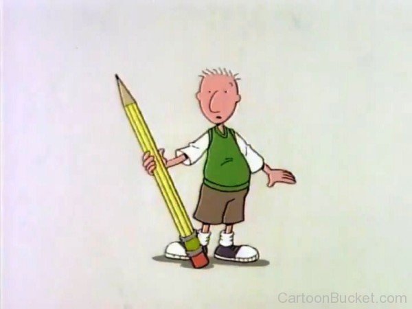 Doug Funnie Standing With Pencil-wbn717