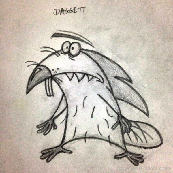Drawing Of Daggett Beaver-tvb729