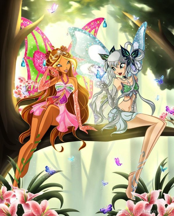Fairy Flora And Butterfly Fairy-wer608