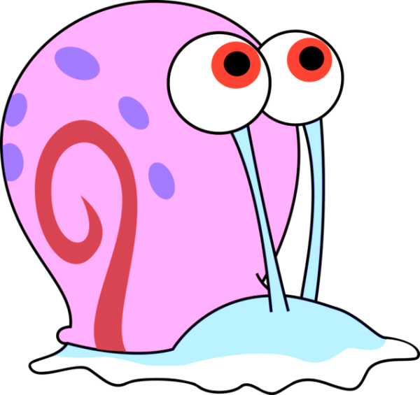Gary The Snail Cartoon-pu709