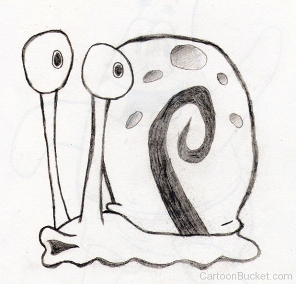 Gary The Snail Drawing-pu710