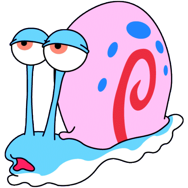 Gary The Snail Looking Tired-pu714