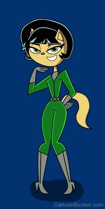Kitty Katswell In Green Dress-mnb447