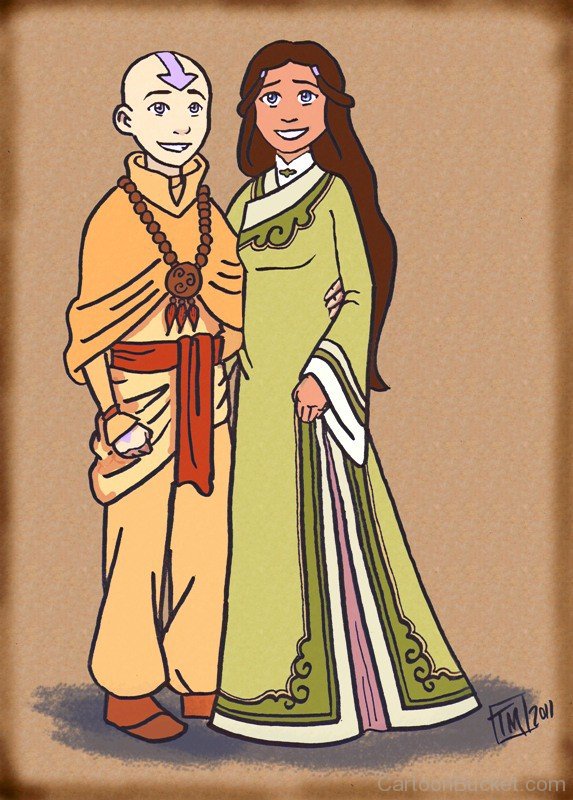 Loving Couple Aang And Katara-ynb674