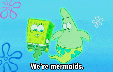 Patrick Star And Spongebob As Mermaid-eq213