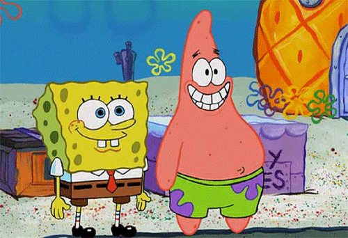 Patrick Star And Spongebob Smiling-eq214