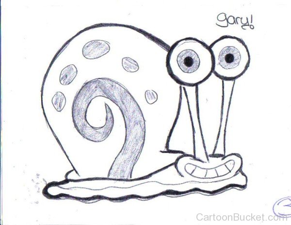 Sketch Of Gary The Snail-pu728