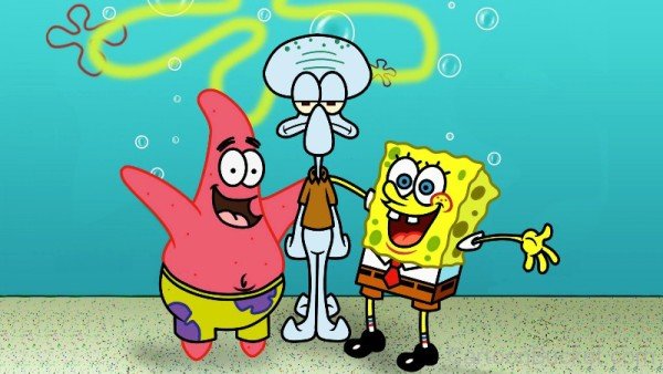 Squidward Tentacles With Patrick And Spongebob-wa240