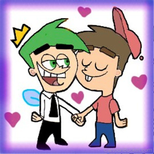 Timmy And Cosmo Holding Their Hands-tr422