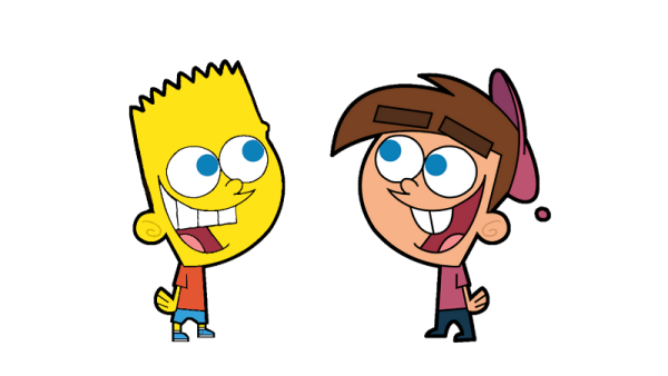 Timmy Turner And Bart Simpson-tr419