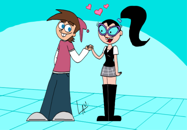 Tootie And Timmy Holding Their Hands-rqz117