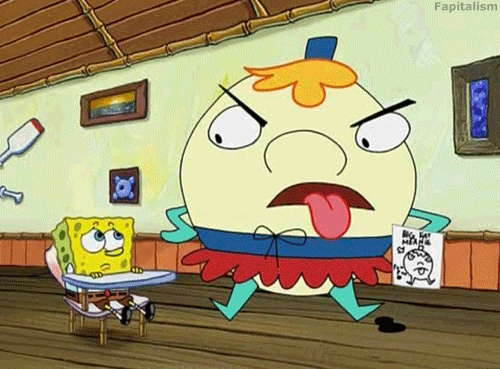 Angry Image Of Mrs. Puff And Spongebob-gh78303