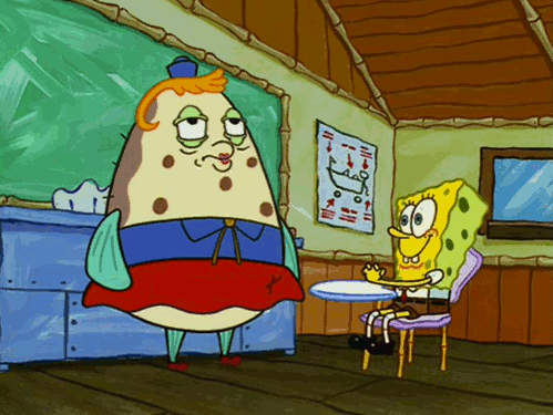 Animated Image Of Mrs. Puff And Spongebob-gh78301