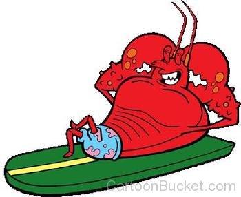 Larry The Lobster Taking Rest-fg45607