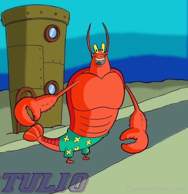 Laughing Image Of Larry The Lobster-fg45617