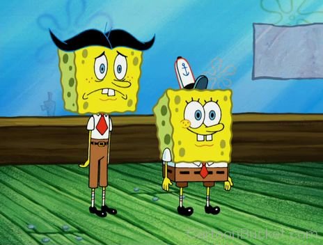 Stanley SquarePants With His Cousin-df45613