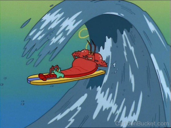 Surfing Larry The Lobster-fg45611
