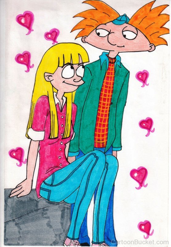 Arnold And Helga In Love-be207