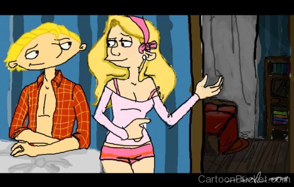 Arnold Looking At Helga-be217