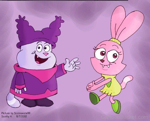 Chowder And Panini Looking Happy-ehy506