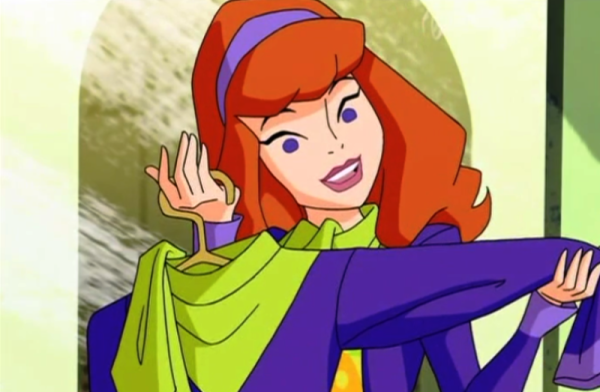 Daphne Blake Looking At Her Clothes