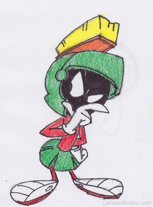 Drawing Of Marvin The Martian-tbr5403