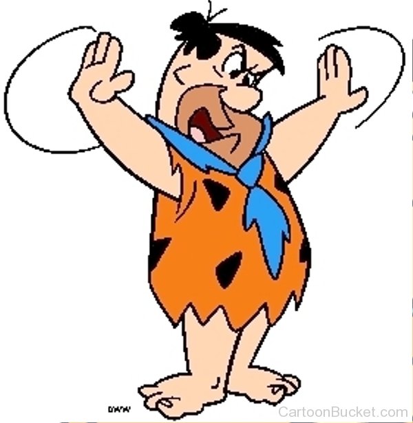 Fred Flintstone Looking Angry.
