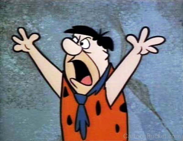 Fred Flintstone Shouting Loudly-tgd230