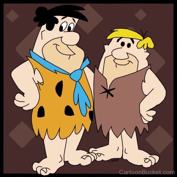 Fred Flintstone With Barney Rubble-tgd236