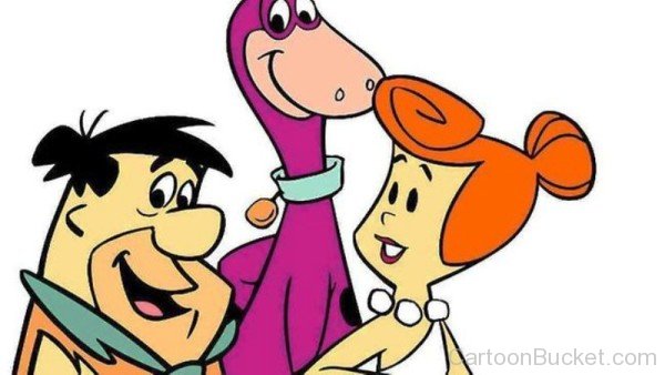 Fred With Dino And Wilma-tgd252