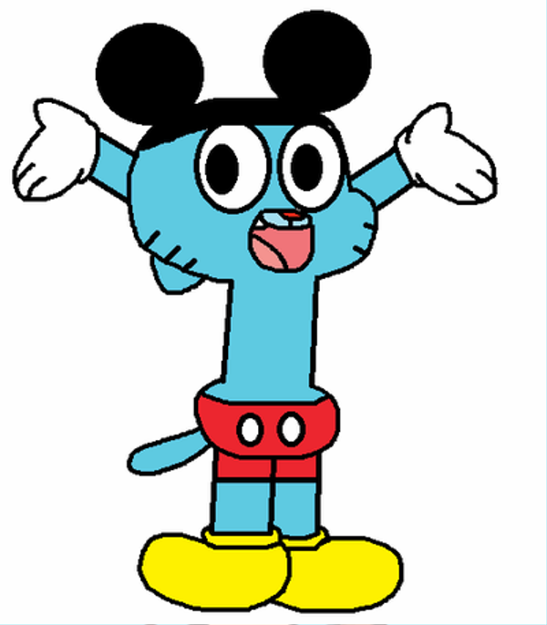 Gumball Watterson As Mickey Mouse-rqh621