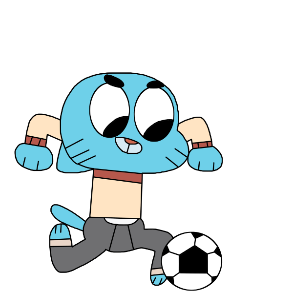 Gumball Watterson Playing Football-rqh638
