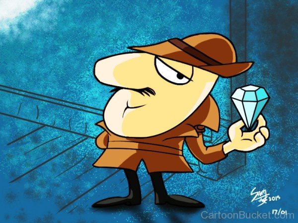 Inspector Clouseau Holding Diamond-tmf9304