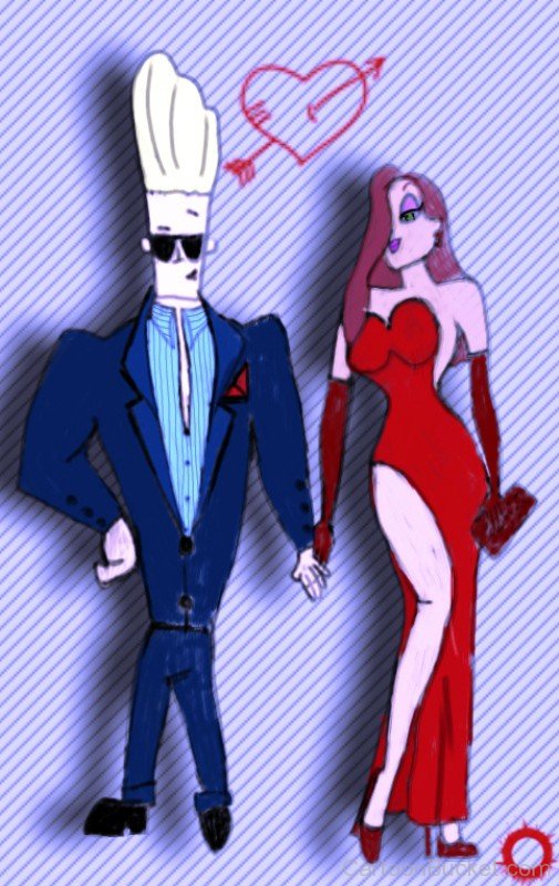 Johnny Bravo And Jessica Rabbit-ube410