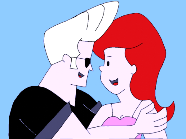 Johnny Bravo And Mary Looking Eachother-ube412