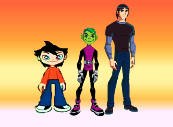 Kevin Levin With Beast Boy And Chiro-kfc733