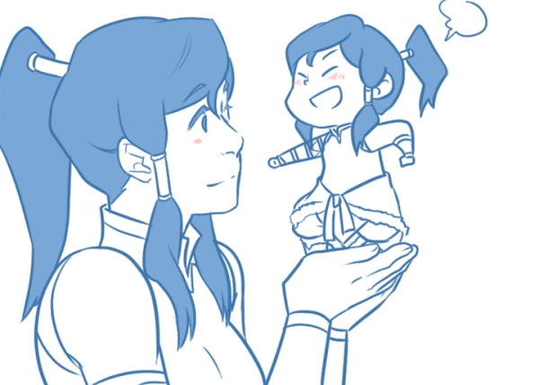 Korra With Her Daughter-pq229