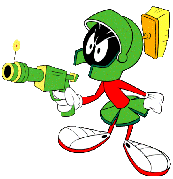 Marvin The Martian Holding Gun-tbr5420