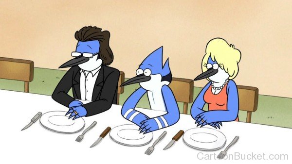 Mordecai With His Father And Mother-YDB556