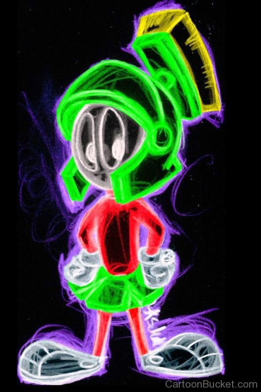 Painting Of Marvin The Martian-tbr5428