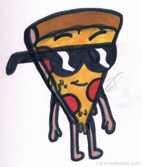Painting Of Pizza Steve-ldg409
