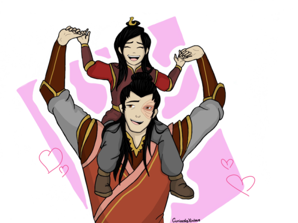 Prince Zuko With His Daughter-wm240