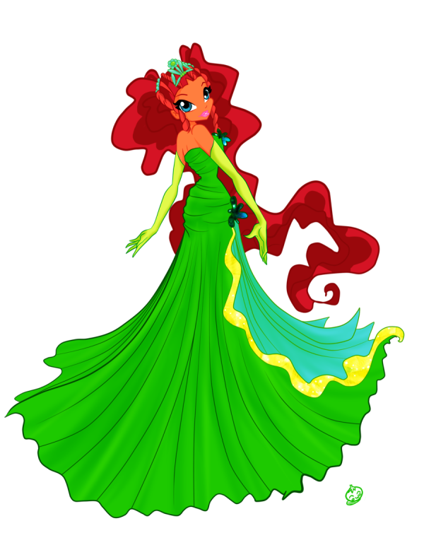 Princess Aisha Looking Amazing In Her Green Dress-wj739